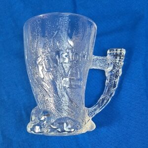 1993 McDonalds Flintstones Clear Glass Mammoth Mug